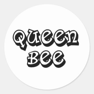 Queen Bee Runder Aufkleber