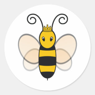 Queen Bee Runder Aufkleber