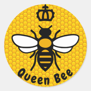 Queen Bee Runder Aufkleber