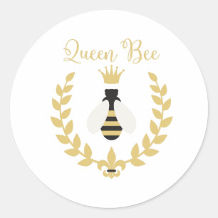Queen Bee Runder Aufkleber