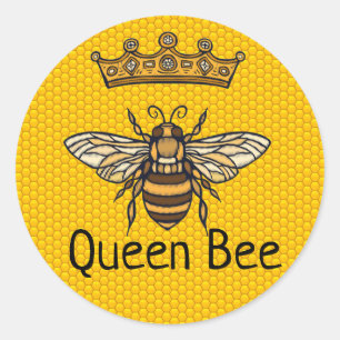 Queen Bee Runder Aufkleber