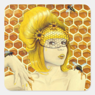 Queen Bee Sticker - surreale Fantasy Art