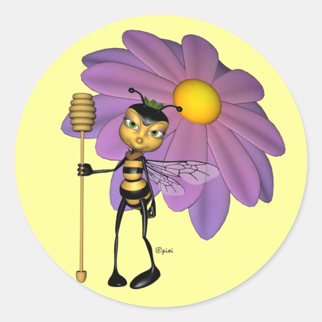 Queen Bee Stickers (Vorderseite)