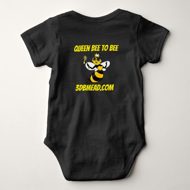 Queen Bee to Be Baby Strampler (Rückseite)