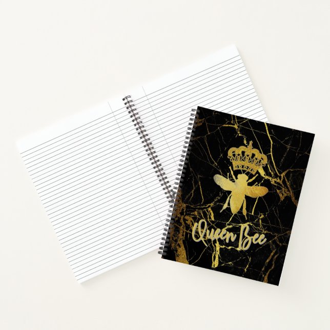 QUEEN BEE Uni Ruled Spiral Notebook Notizbuch (Innenseite)