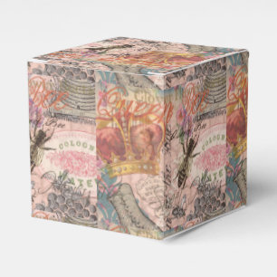 Queen Bee Vintag schöne Collage Geschenkschachtel