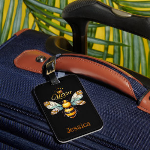 Queen Bee Vintage Personalisiert Gepäckanhänger