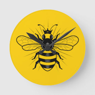 Queen Bee Wall Clock Runde Wanduhr