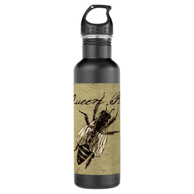 Queen Bee Wildlife Bug Insect Edelstahlflasche (Vorderseite)