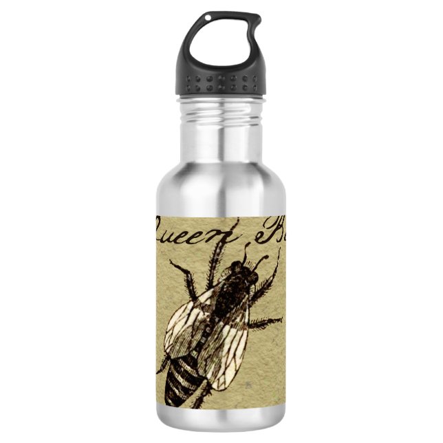 Queen Bee Wildlife Bug Insect Edelstahlflasche (Vorderseite)