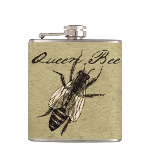 Queen Bee Wildlife Bug Insect Flachmann