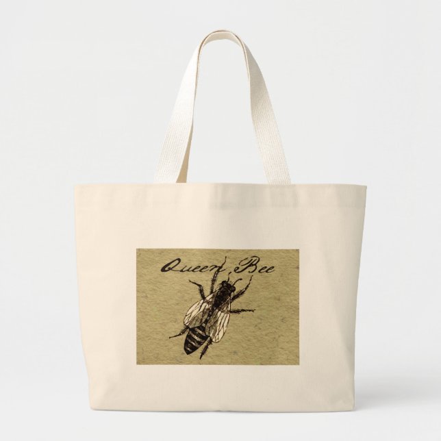 Queen Bee Wildlife Bug Insect Jumbo Stoffbeutel (Vorne)