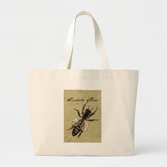 Queen Bee Wildlife Bug Insect Jumbo Stoffbeutel (Vorne)