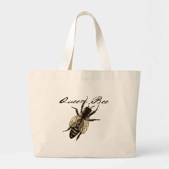 Queen Bee Wildlife Bug Insect Jumbo Stoffbeutel (Vorne)