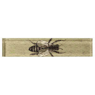 Queen Bee Wildlife Bug Insect Namensplakette