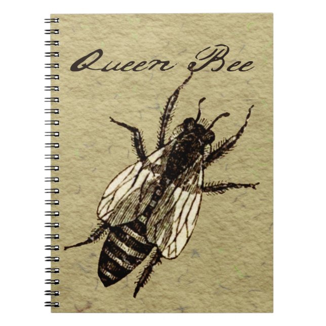 Queen Bee Wildlife Bug Insect Notizblock (Vorderseite)