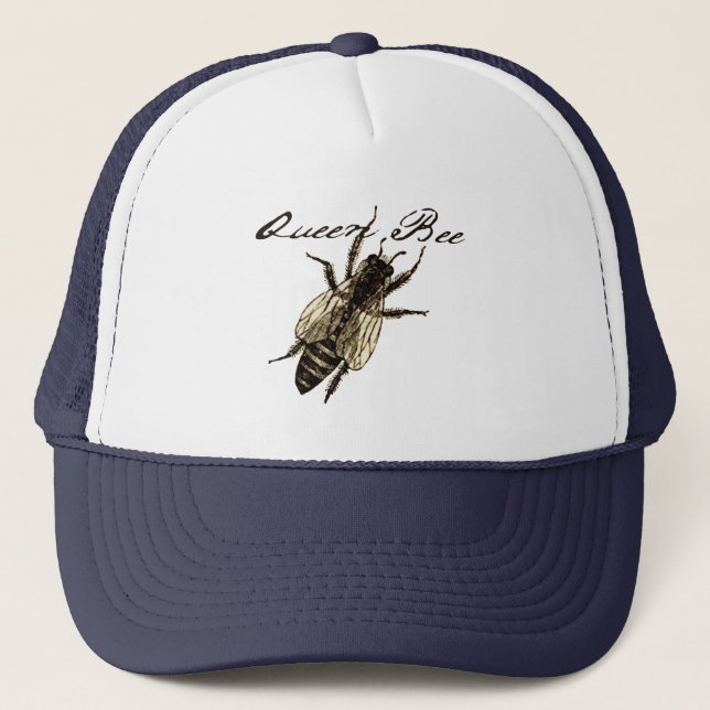 Queen Bee Wildlife Bug Insect Truckerkappe (Vorderseite)