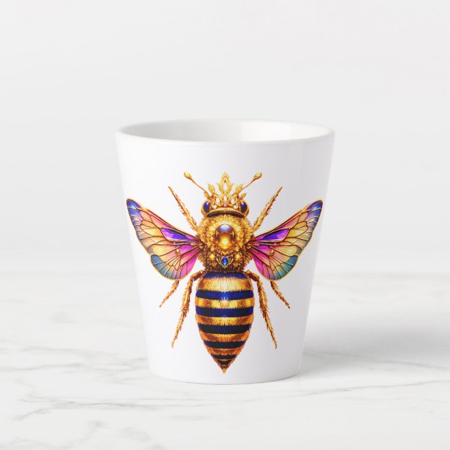 Queen Bee With Crown Milchtasse (Vorderseite)