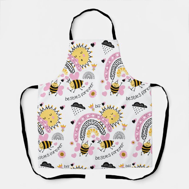 Queen Bees Best Friends Forever Niedliche BESTE FR Schürze (Vorderseite)