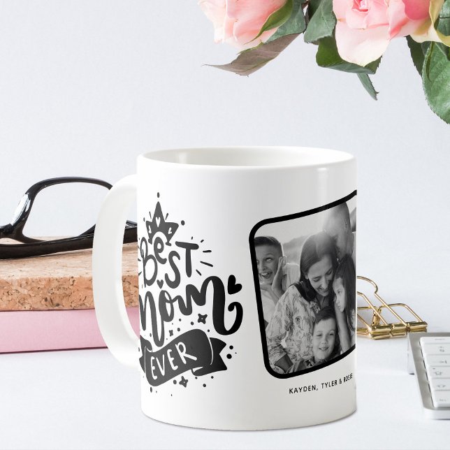 Queen 'Best Mama Ever' Foto-Geschenk Kaffeetasse (Von Creator hochgeladen)