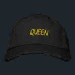 QUEEN BESTICKTE BASEBALLKAPPE<br><div class="desc">QUEEN ANGEPASST HAT</div>