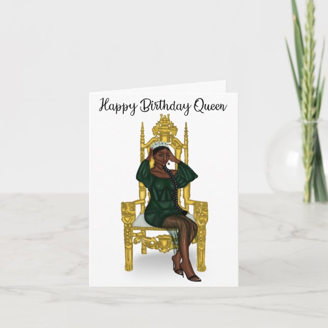 Queen Birthday Card Karte (Vorderseite)