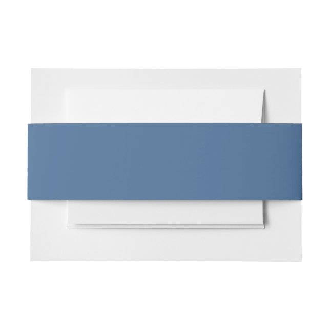 Queen Blue Solid Color Einladungsbanderole (Vorderseite Beispiel)