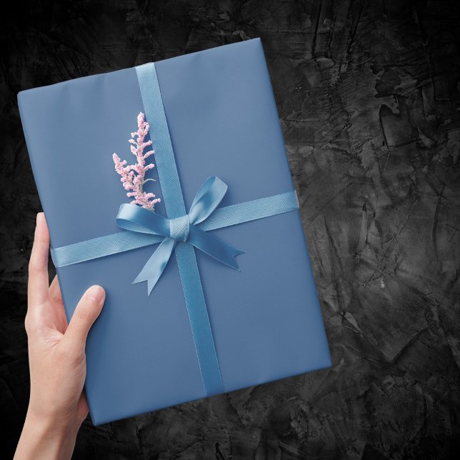 Queen Blue Solid Color Geschenkpapier (Von Creator hochgeladen)