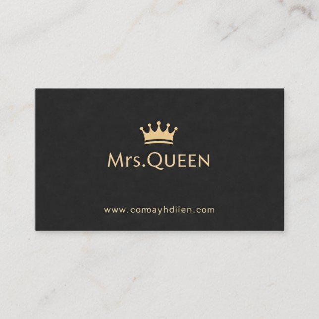 Queen Business Card Themes Visitenkarte (Vorderseite)