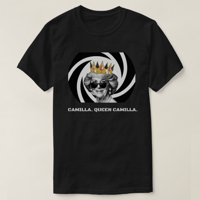 Queen Camilla Shirt für die Königskoronaton (Design vorne)