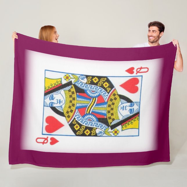 QUEEN CARD FLEECEDECKE (Beispiel)