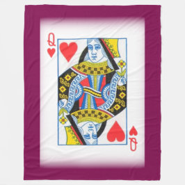 QUEEN CARD FLEECEDECKE