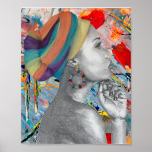 Queen Confidence 8x10 Premium Leinwand Gloss Poste Poster