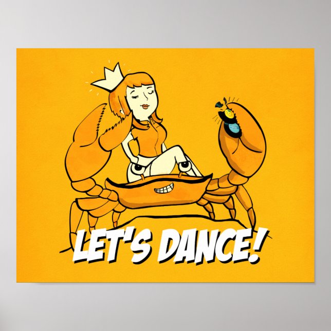 Queen Crab Reggae Girl Poster (Vorne)