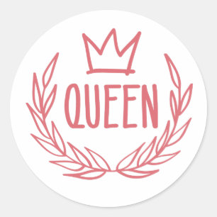 Queen Crown Laptop Sticker