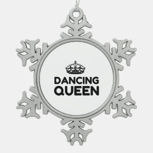 QUEEN DANCING SCHNEEFLOCKEN Zinn-Ornament
