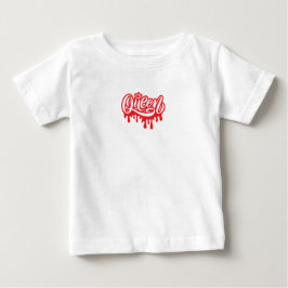 Queen Design – Elegant Royal Crown Typography for Baby T-shirt
