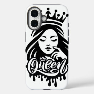 Queen Design – Elegante königliche Krone iPhone 16 Hülle