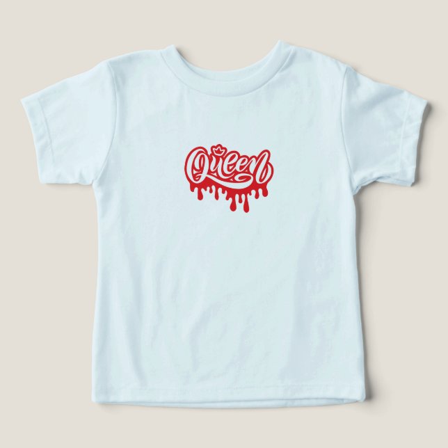 Queen Design – Elegante königliche Kronen-Typograf (Design Vorderseite)