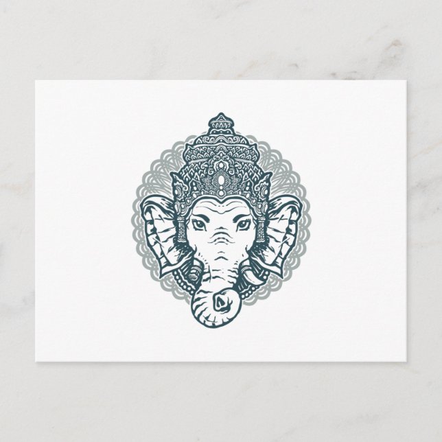 Queen Elephant Postkarte (Vorderseite)