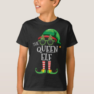 Queen Elf Matching Christmas Party Pjs Family Outf T-Shirt