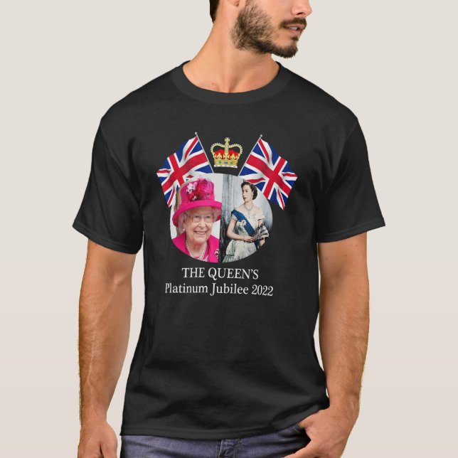 Queen Elizab Eth II Platinum Jubilee 2022 Celibrat T-Shirt (Vorderseite)