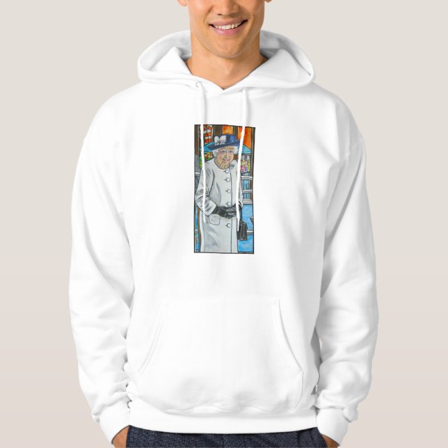 Queen Elizabeth At Paddington Station Hoodie (Vorderseite)