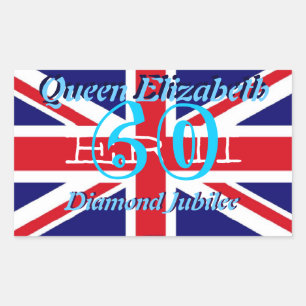 Queen Elizabeth Diamond Jubilee Aufkleber