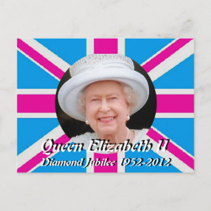 Queen Elizabeth Diamond Jubilee Porträt Postkarte