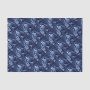 Queen Elizabeth I in blue print Seidenpapier