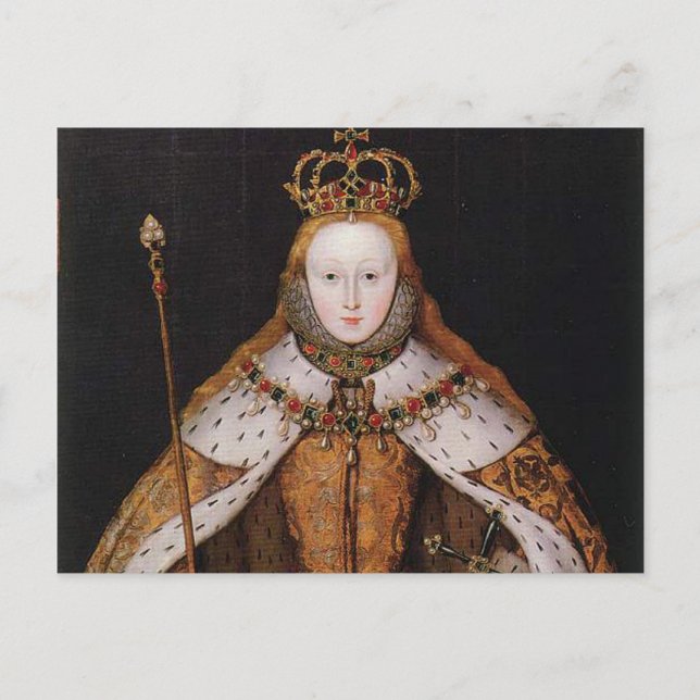 Queen Elizabeth I Postkarte (Vorderseite)