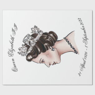 Queen Elizabeth II Geschenkpapier