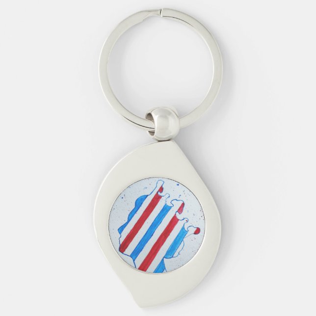 Queen Elizabeth II Jubilee Platinum England Verein Schlüsselanhänger (Vorderseite)