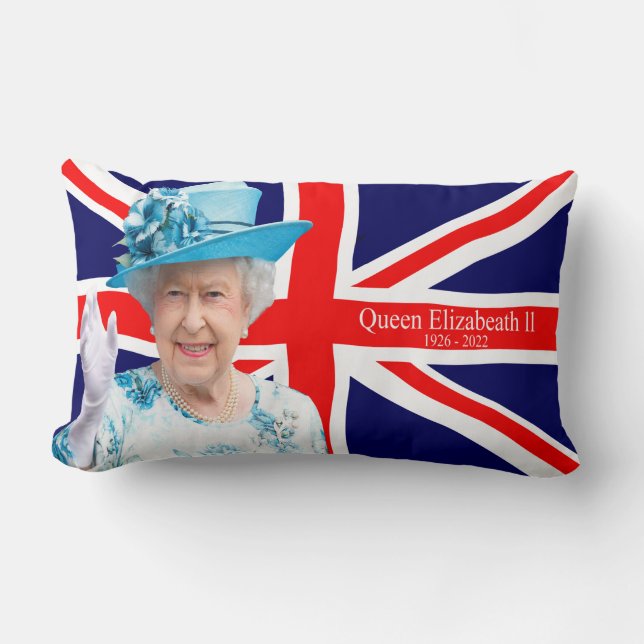Queen Elizabeth ll Lendenkissen (Vorderseite)